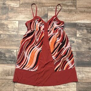 Elle Red and Orange Mini Dress